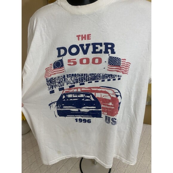 Vintage The Dover 500 NASCAR 1996 T-shirt Men’s Single Stitch 2 Sided Size XL - Picture 3 of 16
